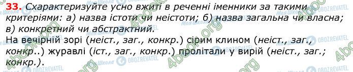 ГДЗ Українська мова 6 клас сторінка 33